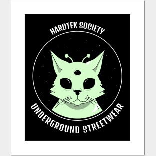 HARDTEK Society Cat Posters and Art